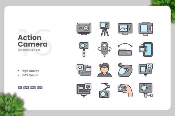 Action Camera Colored Icons: A Designer’s Take on Modern Branding Graphics