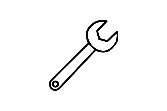 Crescent Wrench Line Art Clip Art: Graphics and Illustrations for Publishers