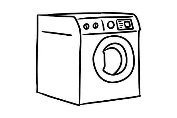 Laundry Wash Machine Graphics and Illustrations Review