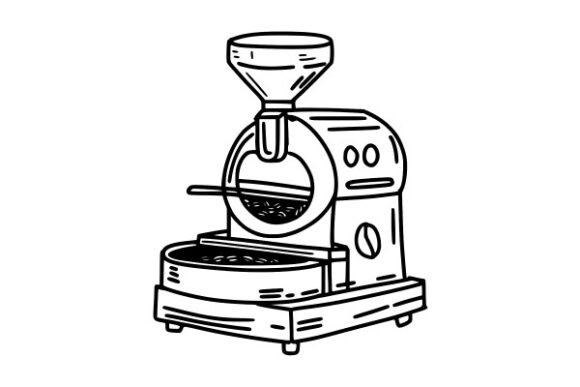 Roasting Machine Graphics and Illustrations for Branding