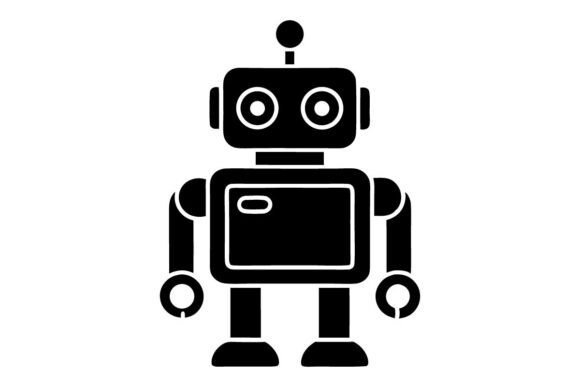 Robot Vector Icon: A Modern Graphic Design Asset for Branding and Marketing