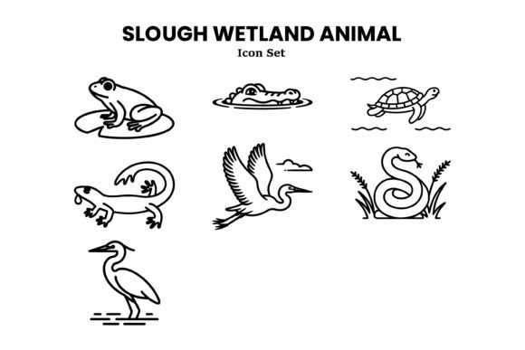Slough Wetland Animal Icon Set – Minimal Graphics and Icons Review