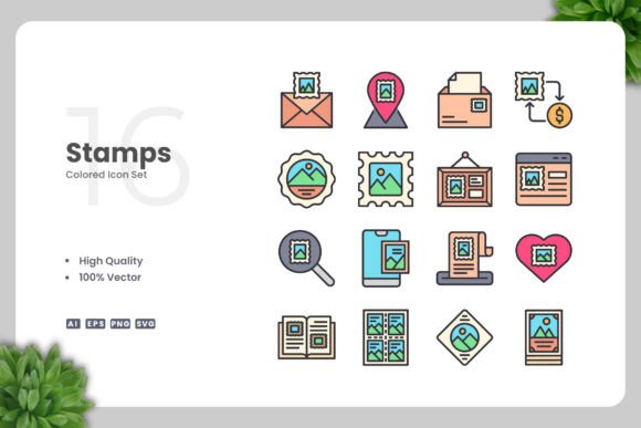 Stamps Colored Icons: A Practical Embroidery Design Review