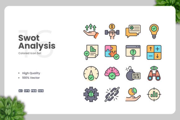 Swot Analysis Colored Icons: A Practical Embroidery Design Review